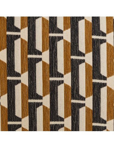 Fauteuil Chiara Bouclette Beige Noir Atmosphera