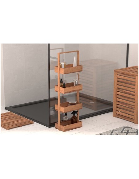 Étagère Fine 4 Niveaux En Acacia Five