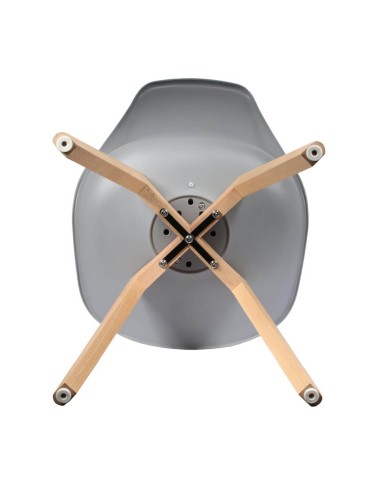 Chaise scandinave avec coussin Gris