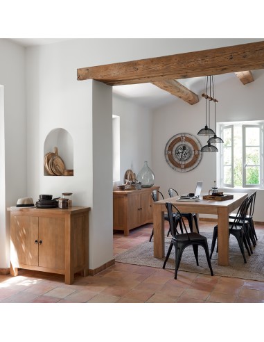 Chaise De Table Niko En Métal Noire Atmosphera