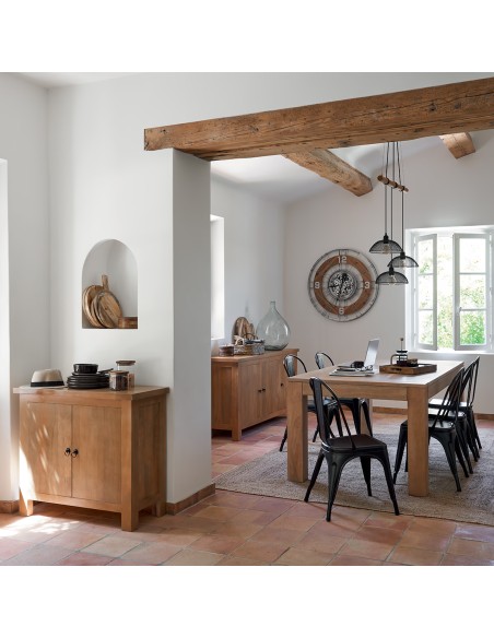 Chaise De Table Niko En Métal Noire Atmosphera