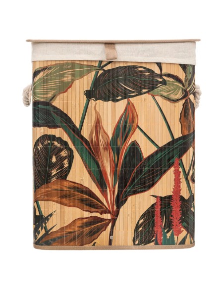 Panier À Linge Palawan 60L En Bambou Beige Five