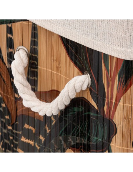 Panier À Linge Palawan 60L En Bambou Beige Five