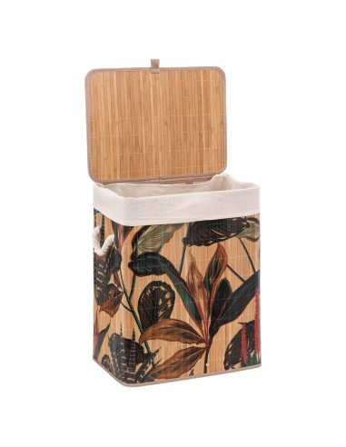 Panier À Linge Palawan 60L En Bambou Beige Five