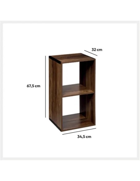 Étagère 2 cases Mix N Modul Marron Five