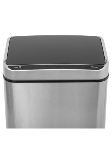Poubelle Automatique Rectangle Sensor 40L En Inox Five