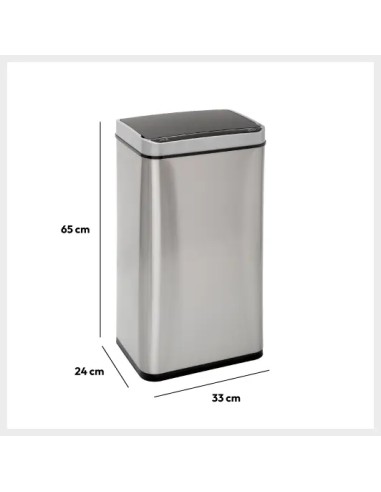 Poubelle Automatique Rectangle Sensor 40L En Inox Five