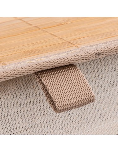 Panier À Linge Blackflora 60L En Bambou Beige Five