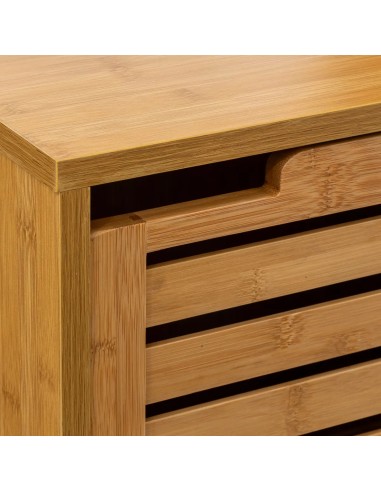 Meuble Étagère 1 Porte En Bambou Sicela Five