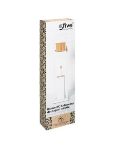 Dérouleur Avec Brosse WC Naturéo Blanc Five 2