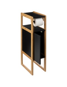 Dérouleur avec réserve pour papier WC Noir Five 2