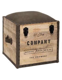 Pouf Et Malle De Rangement 2 En 1 Silas Taupe Atmosphera