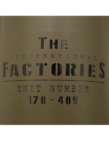 Pouf Forme De Bidon Joao En Métal Vert Kaki Atmosphera