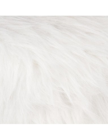 Tabouret D'appoint Oslo Fourrure Blanc Atmosphera