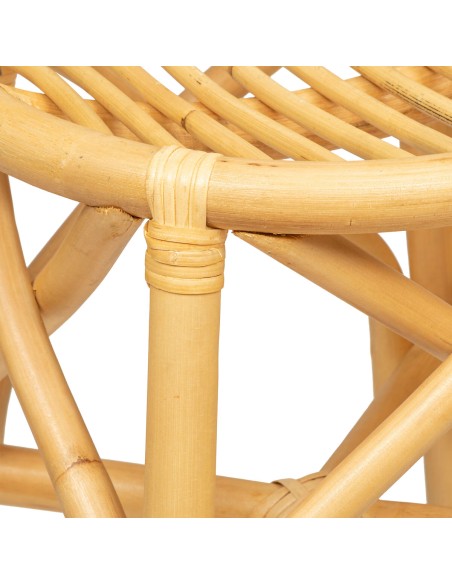 Tabouret À Diner Aoni Rotin Beige Atmosphera