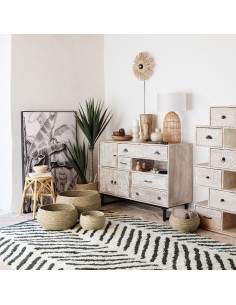 Tabouret À Diner Aoni Rotin Beige Atmosphera 2