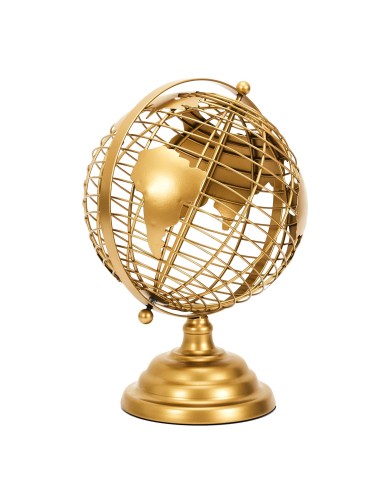 Globe Terrestre En Métal Doré Home Deco Factory