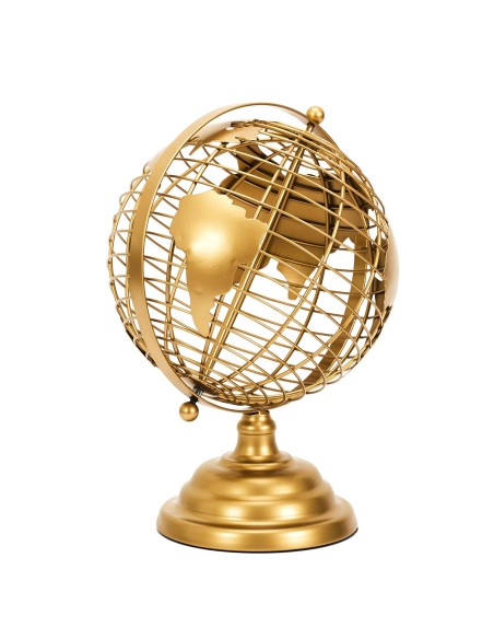 Globe Terrestre En Métal Doré Home Deco Factory