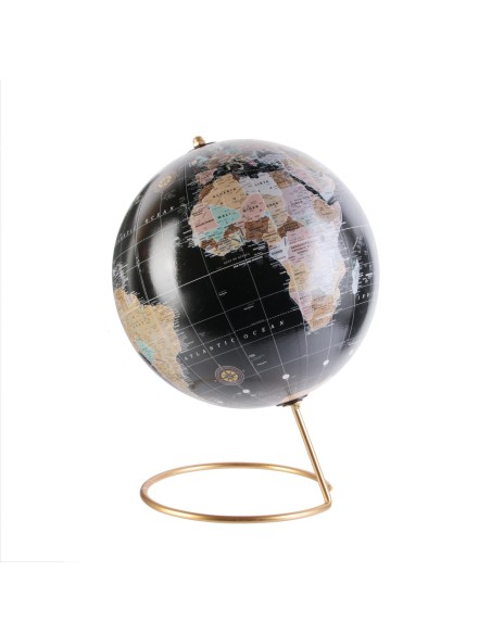 Globe Terrestre Happy Working Noir Home Deco Factory