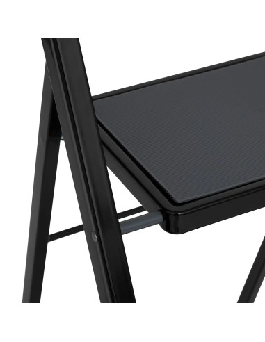 Escabeau à 3 marches pliable - Blanc