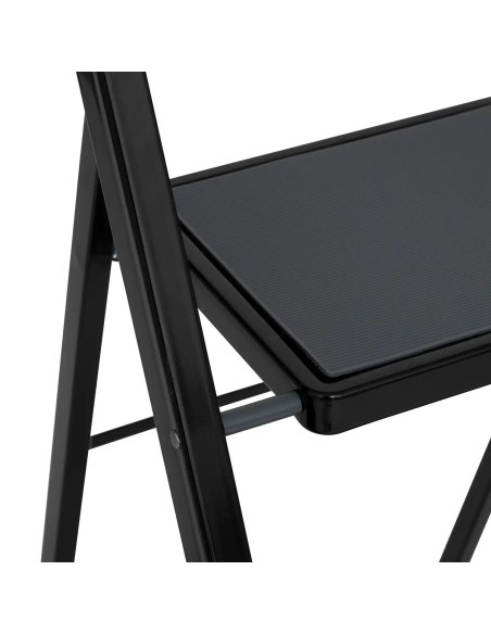 Escabeau à 3 marches pliable - Blanc