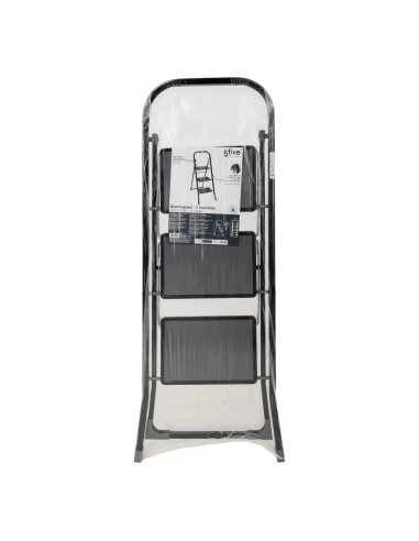 Escabeau à 3 marches pliable - Blanc