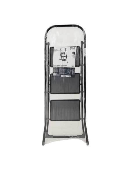 Escabeau à 3 marches pliable - Blanc