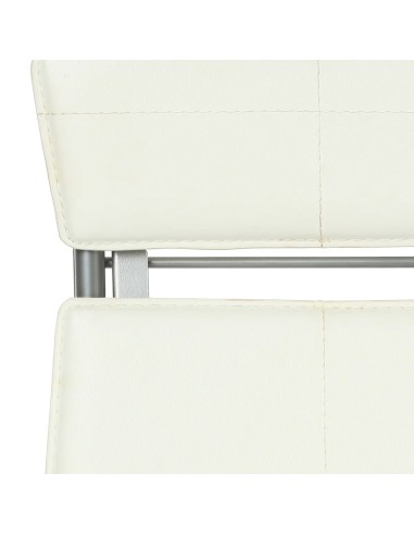 Chaise pliante PVC simili Blanche Five