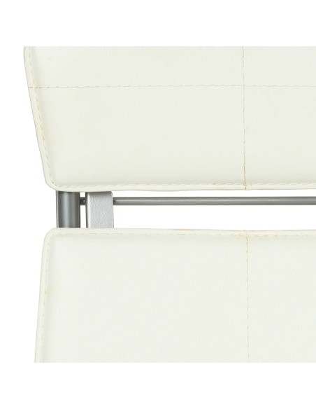 Chaise pliante PVC simili Blanche Five