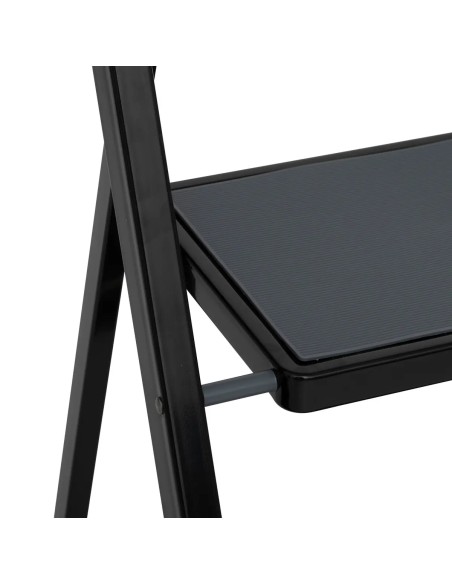 Escabeau 2 marches En Métal Noir Five