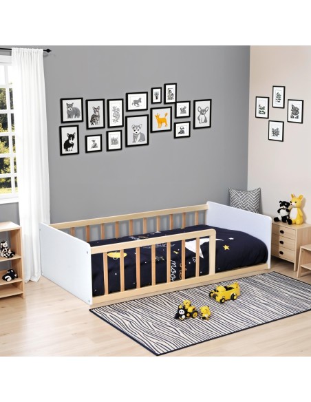 Lit Enfant Berceau de la Mer 70x140 Blanc Naturel - Laïba Kids