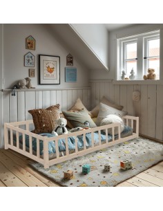 Lit barrière Éclat Lunaire 90x190 Naturel - Laïba Kids 2