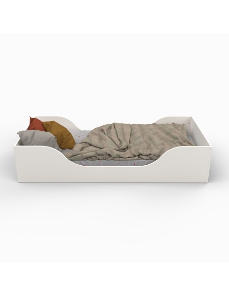 Lit enfant Noe 90x190 avec sommier Blanc - Weber