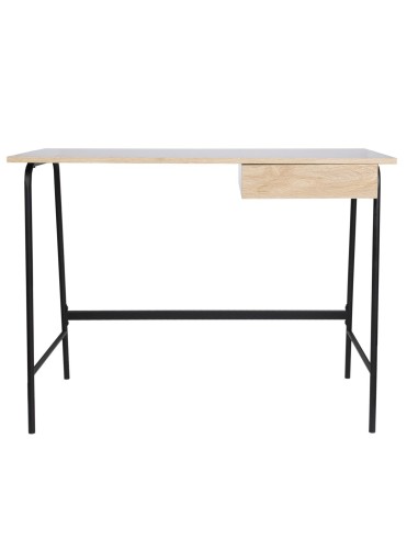 Bureau industriel en bois Stanford Noir Home Deco Factory