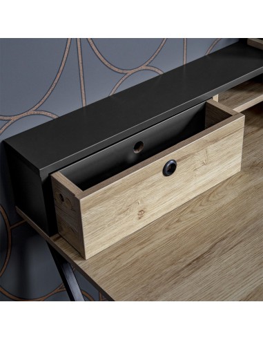 Bureau Cambridge En Bois Noir Home Deco Factory