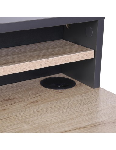 Bureau Cambridge En Bois Noir Home Deco Factory