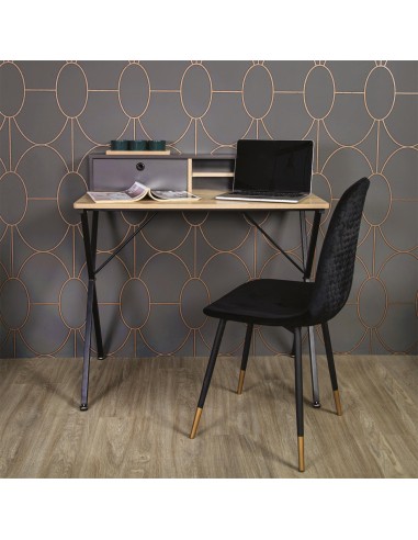 Bureau Cambridge En Bois Noir Home Deco Factory