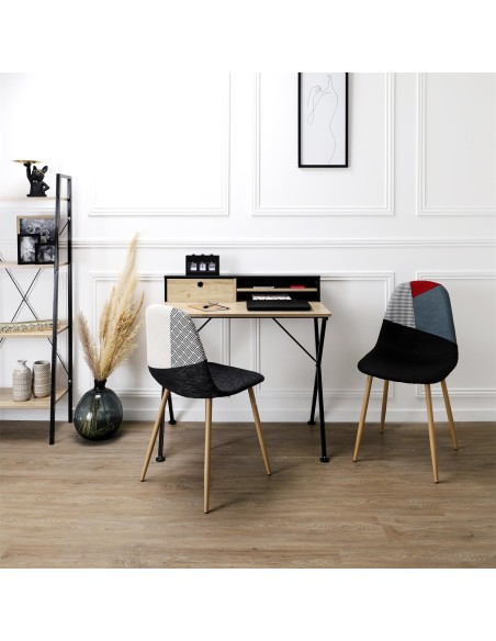 Bureau Cambridge En Bois Noir Home Deco Factory