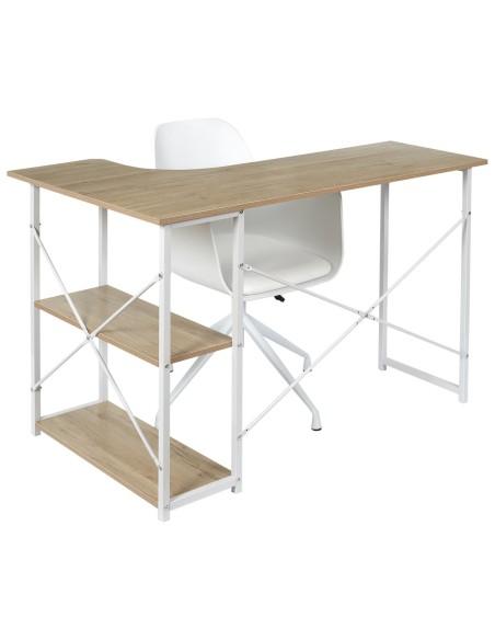 Bureau d'angle job Blanc Home Deco Factory