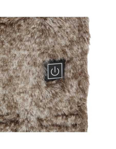 Jeté De Chaise Chauffant USB Gris Home Deco Factory