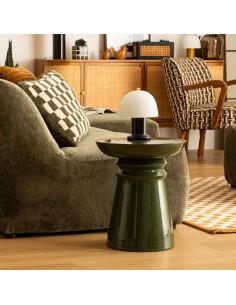 Table café totem Jaya En Métal Vert Atmosphera 2