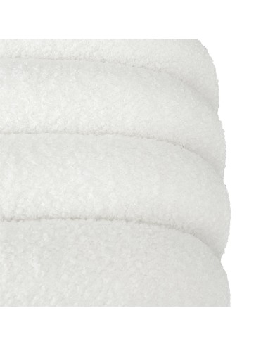 Pouf ARC bouclette Archy Blanc Home Deco Factory