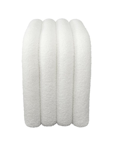 Pouf ARC bouclette Archy Blanc Home Deco Factory