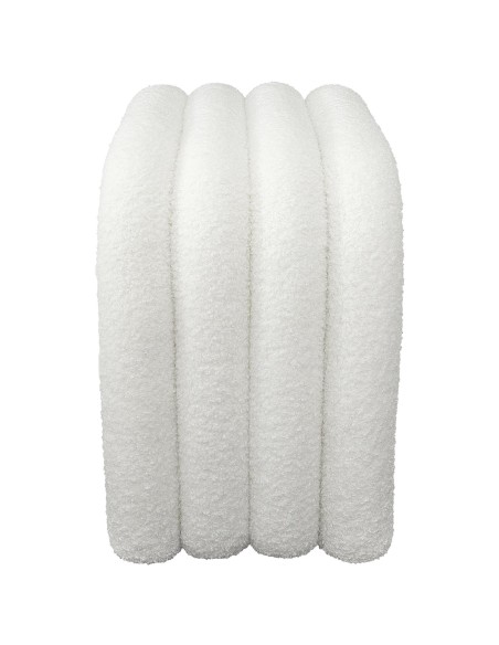 Pouf ARC bouclette Archy Blanc Home Deco Factory