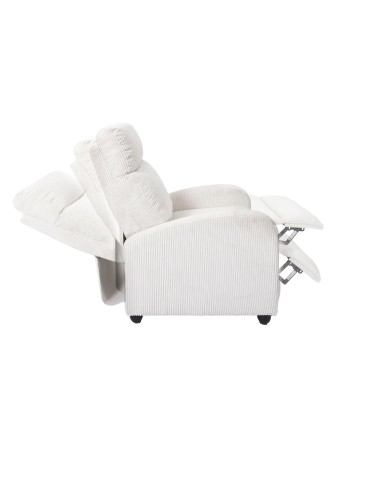 Fauteuil dream côtelé Scott Beige Home Deco Factory