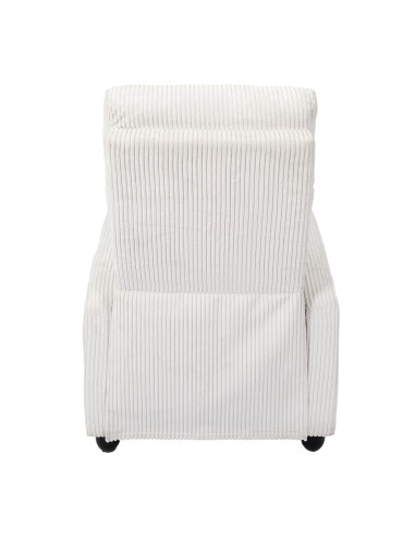 Fauteuil dream côtelé Scott Beige Home Deco Factory