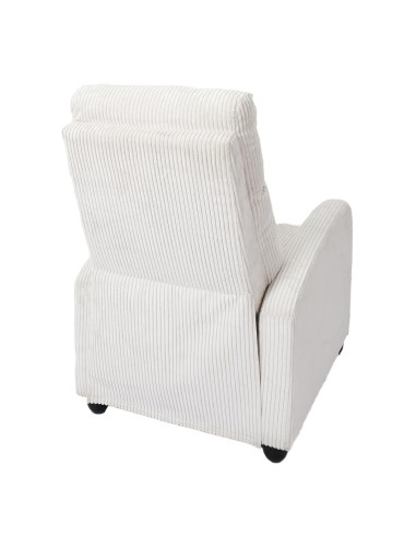 Fauteuil dream côtelé Scott Beige Home Deco Factory