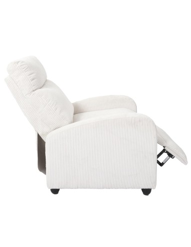 Fauteuil dream côtelé Scott Beige Home Deco Factory