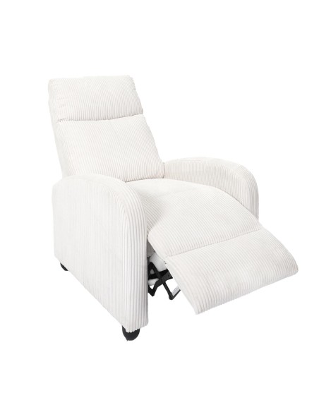 Fauteuil dream côtelé Scott Beige Home Deco Factory