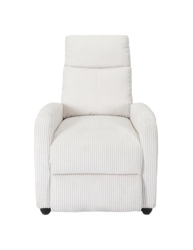 Fauteuil dream côtelé Scott Beige Home Deco Factory